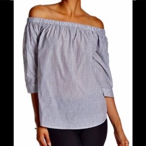 Off Shoulder striped top Size XL